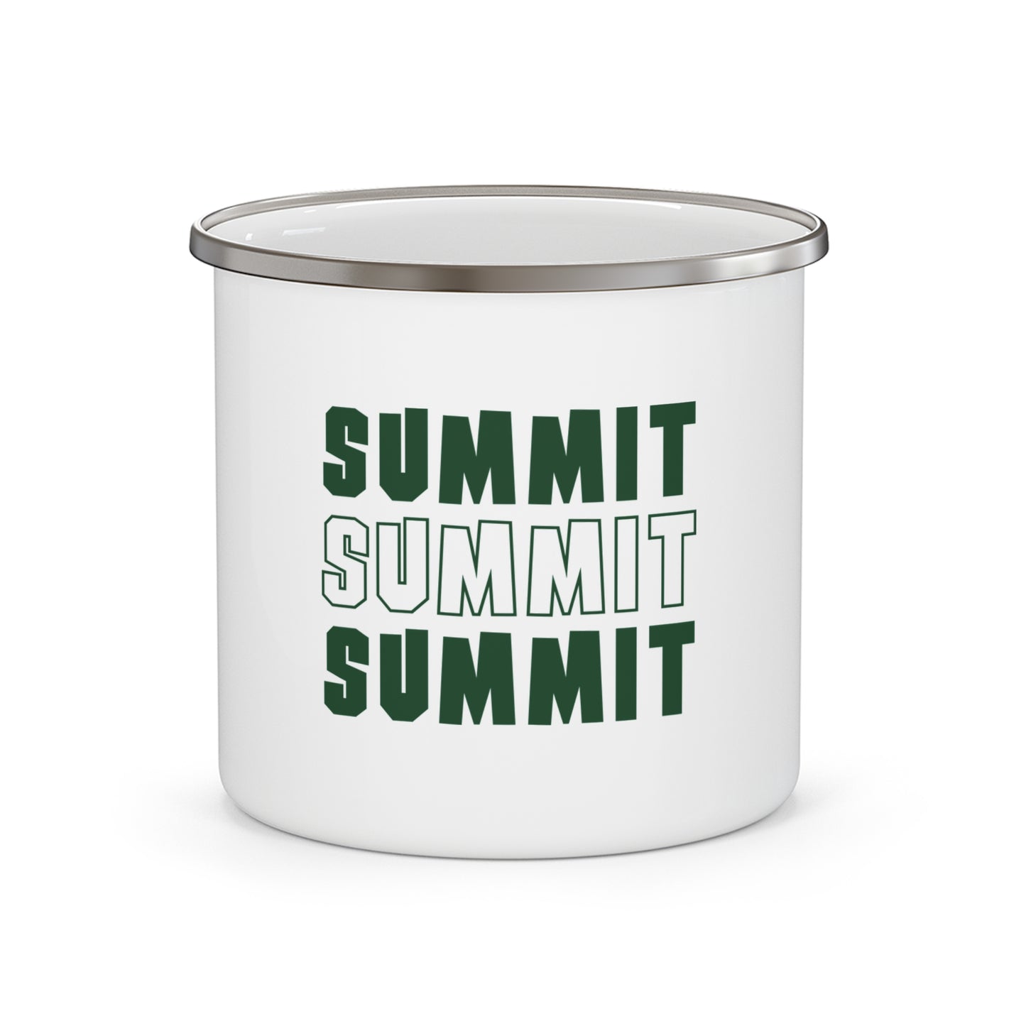 Mug, Enamel – Summit Summit Summit