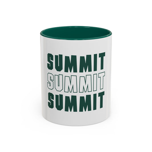 Mug, Ceramic (Color Rim) – Summit Summit Summit