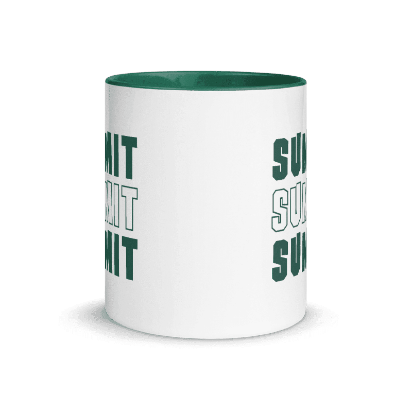 Mug, Ceramic (Color Rim) – Summit Summit Summit