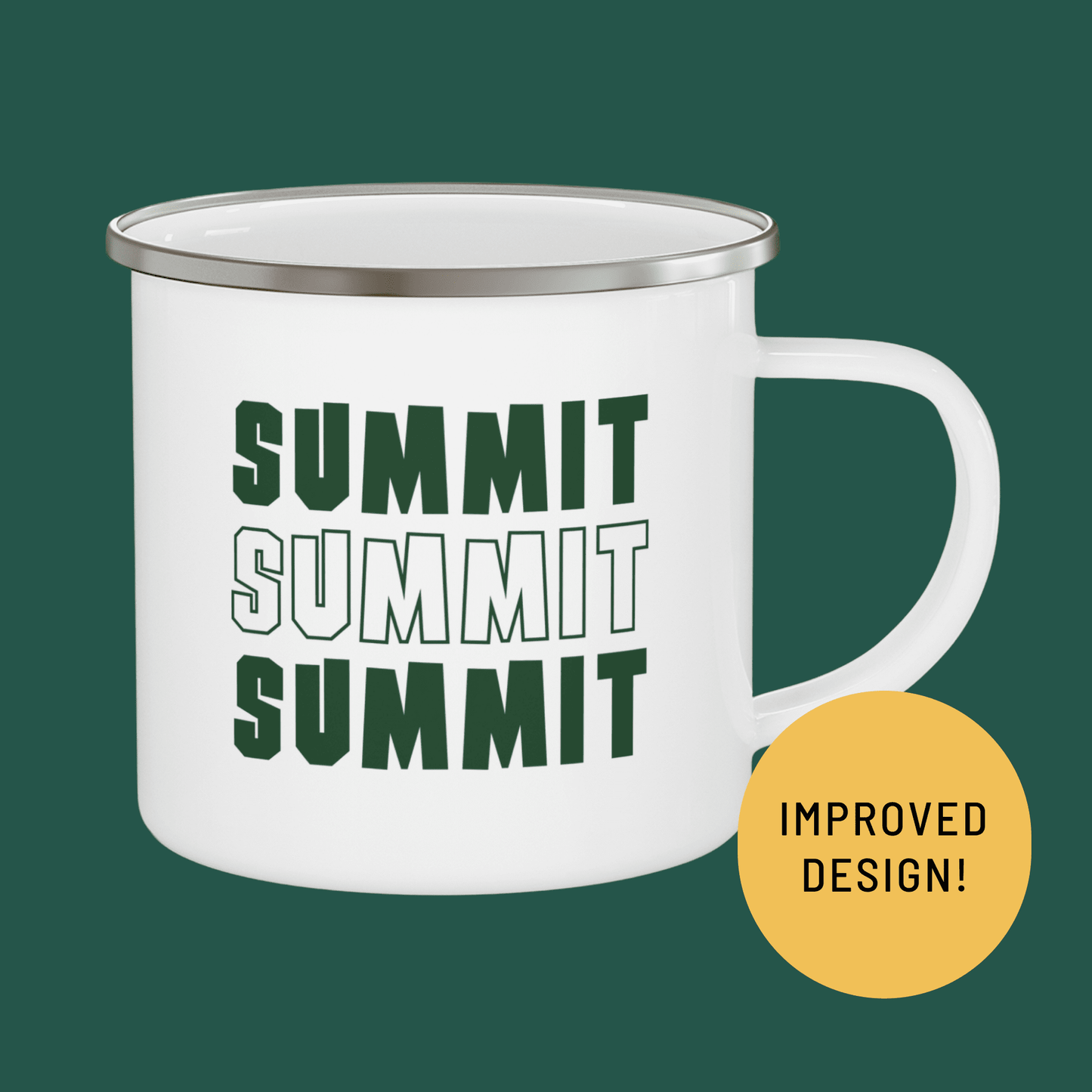 Mug, Enamel – Summit Summit Summit