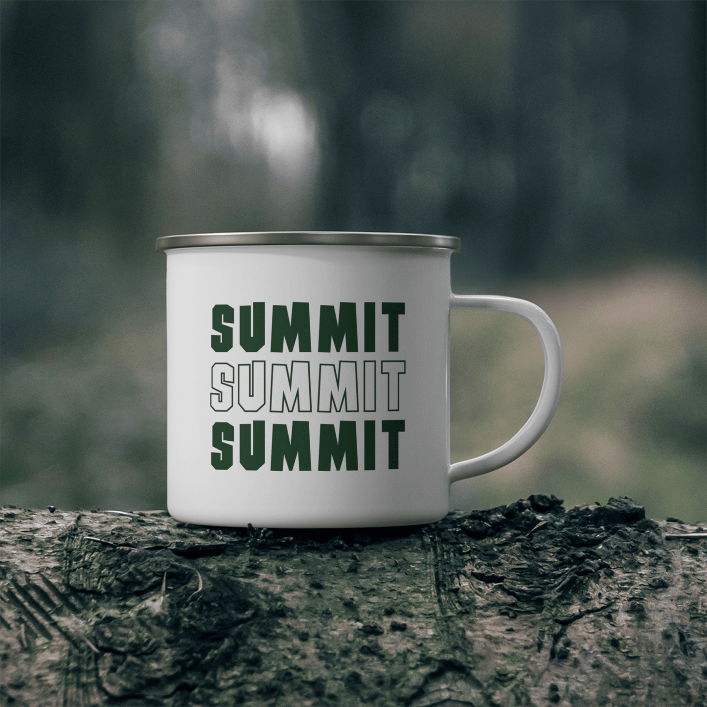 Mug, Enamel – Summit Summit Summit